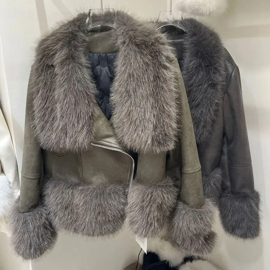 Winter neue Faux Fox Pelz mäntel für Frauen kurze koreanische doppelseitige Pelzmantel Mode stilvolle weibliche Outwear Baumwoll mantel y4728