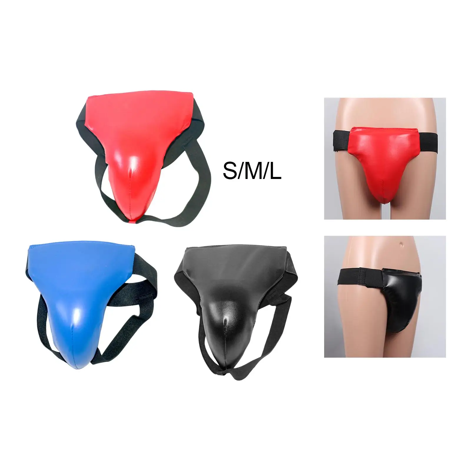 Taekwondo Groin Guard Jockstrap Groin Crotch Protector Adjustable for Exercise Training Women Men MMA Fighting Muay Arts Sanda