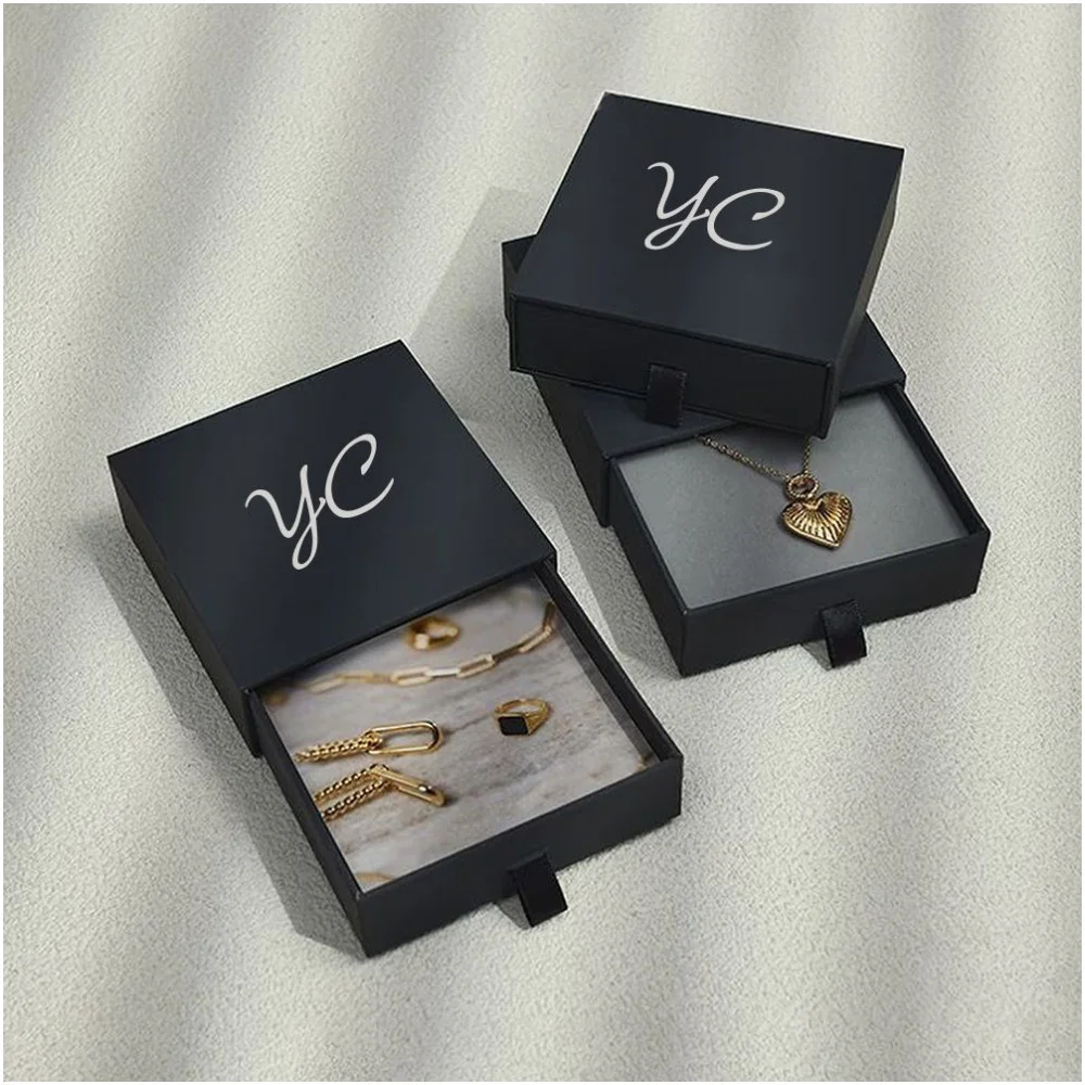 

Изготовленный на заказ логотип, роскошная подарочная упаковка для ювелирных изделий, коробка для ожерелья, упаковка, кольцо, серьги, высококачественный дисплей для свадебной вечеринки