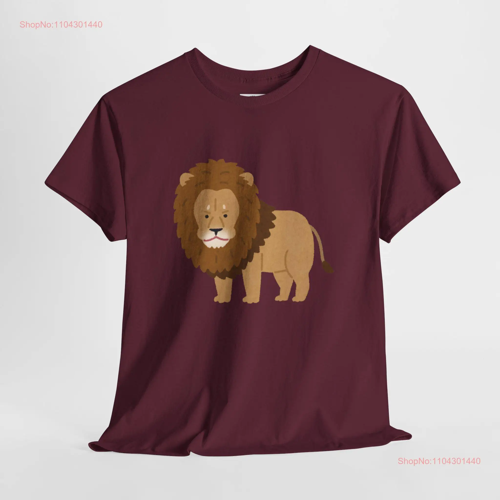 Majestic Lion T Shirt King of the Jungle Design long or short sleeves