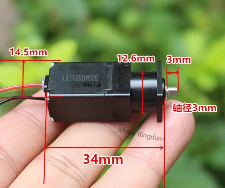 Mini Precision Three-stage Planetary Reduction Motor DC 1.5V-5V 3V 50RPM Slow Speed High Torque Metal Gearbox+plastic Gearbox