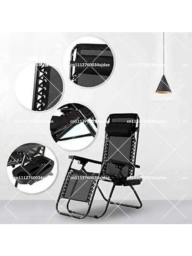 Adjustable Zero Gravity Recliner with Folding Sun Visor and Rain Canopy for Lawn, Garden, Patio, Indoor and Outdoor Use