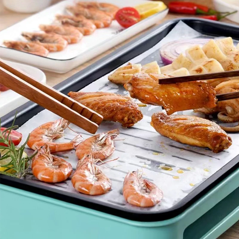 50 Pcs Non Stick Baking Paper High Temperature Resistant Sheet Oven Microwave Grill Baking Mat Oilpaper Kitchen Baking Tools
