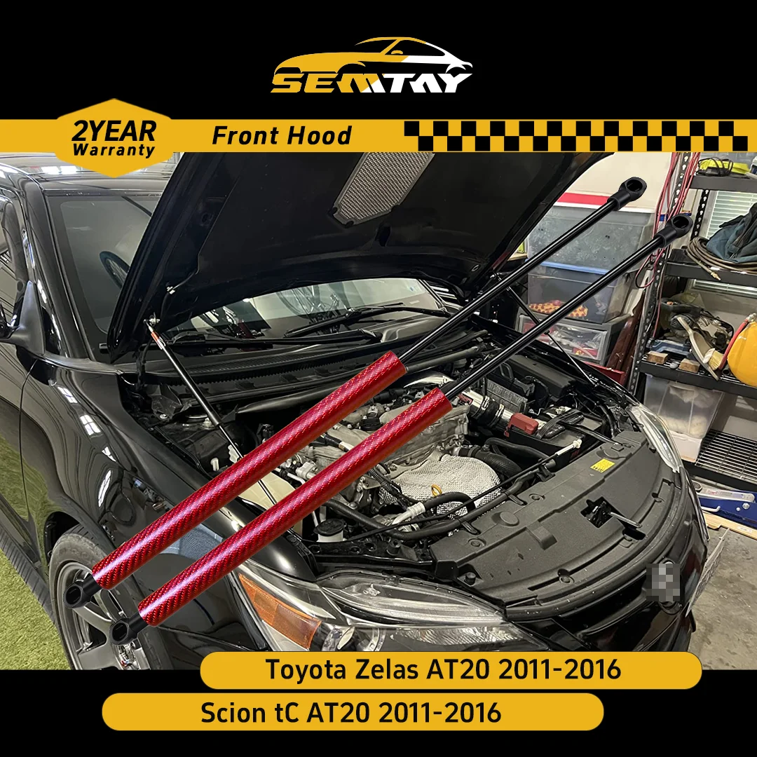 SEMTAY Hood Struts for Scion tC AT20/Toyota Zelas AT20 2011-2016 Bonnet Lift Assist Spring Shocks Supports Vehicle Accessory