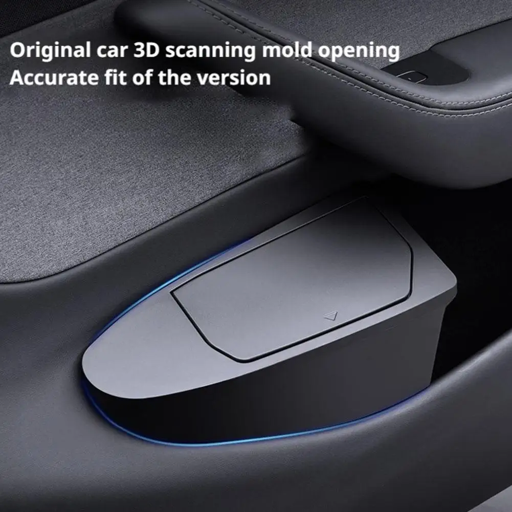 

Car Front Door Trash Can For Tesla Model Y Juniper Multifunctional Garbage Pocket Pocket Interior Decoration Accessories
