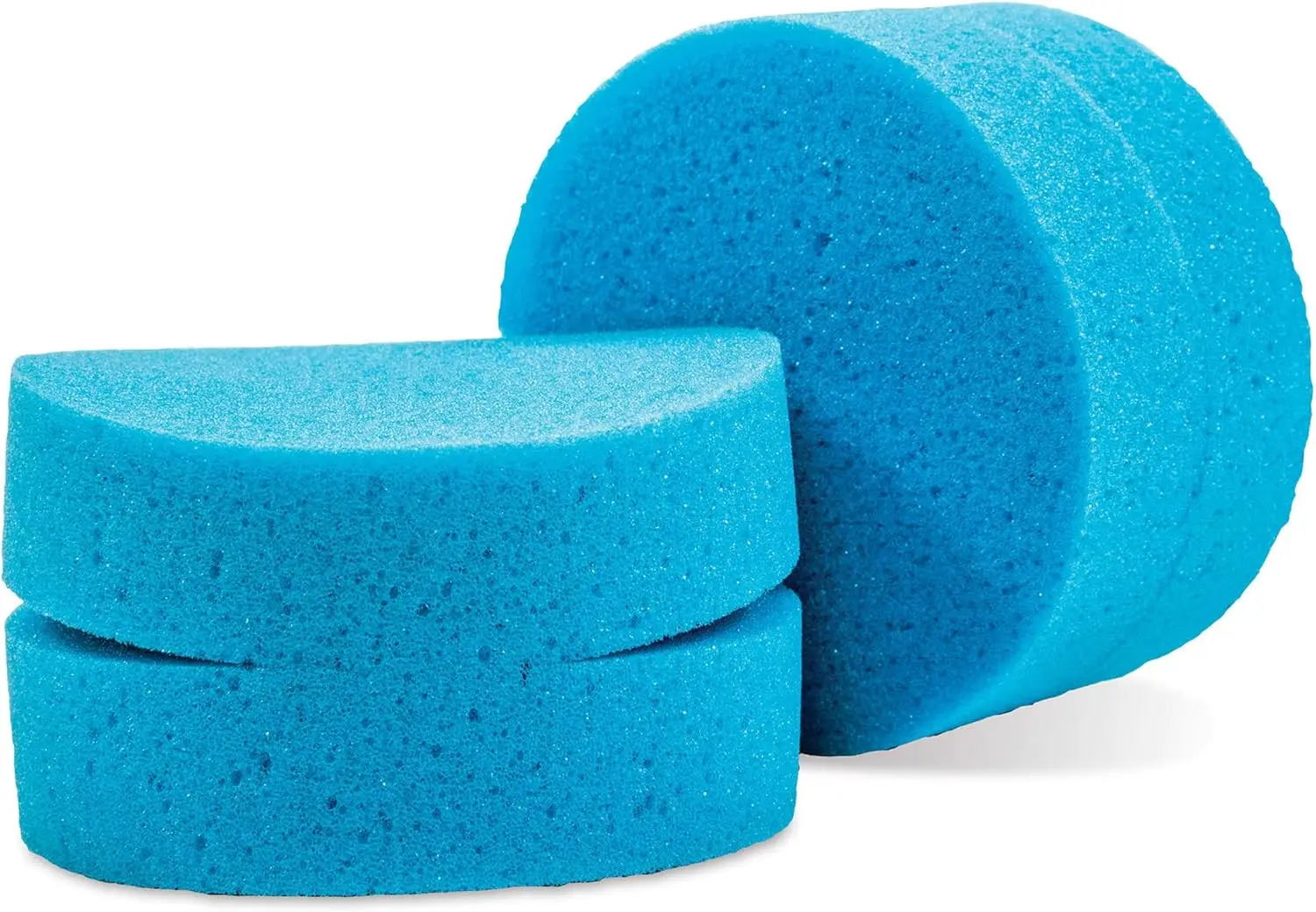 

Blue Detail Sponges for Car Detailing and Polishing, Foam Applicators for Waxes, Tire Dressings, and Cleaners, Set of 2