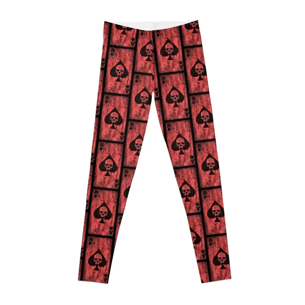 

Skull Red Ace of Spades Morale Collectable Airsoft - Morale Collectable Airsoft - Airsoft Loadout Design Leggings