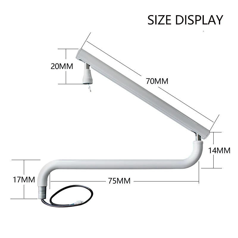 Fotel dentystyczny światło na ramię regulowana waga lampa sufitowa akcesoria stołowe z materiału aluminiowego