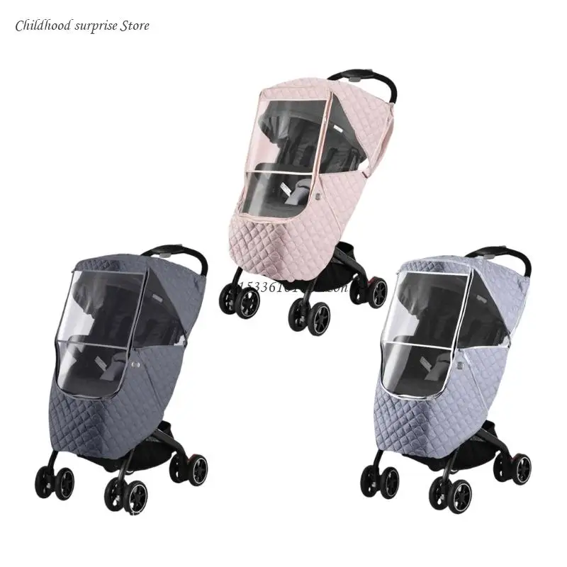 

Breathable Baby Pushchair Rain Cover Windproof Weather Shield Pushchair Cover Dropship