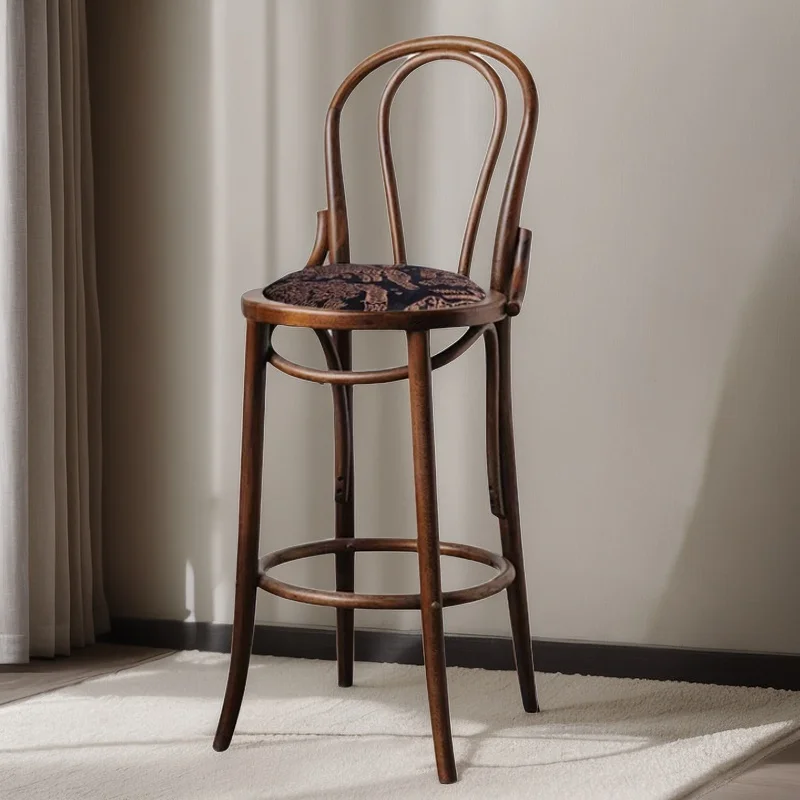 Kursi Bar Modern Gaya Nordic, Tinggi Desainer, Balkon, Logam, Empuk, Dengan Sandaran, Kursi Bar Meja Bar, Mewah, Taburete Alto, Furnitur Trendi