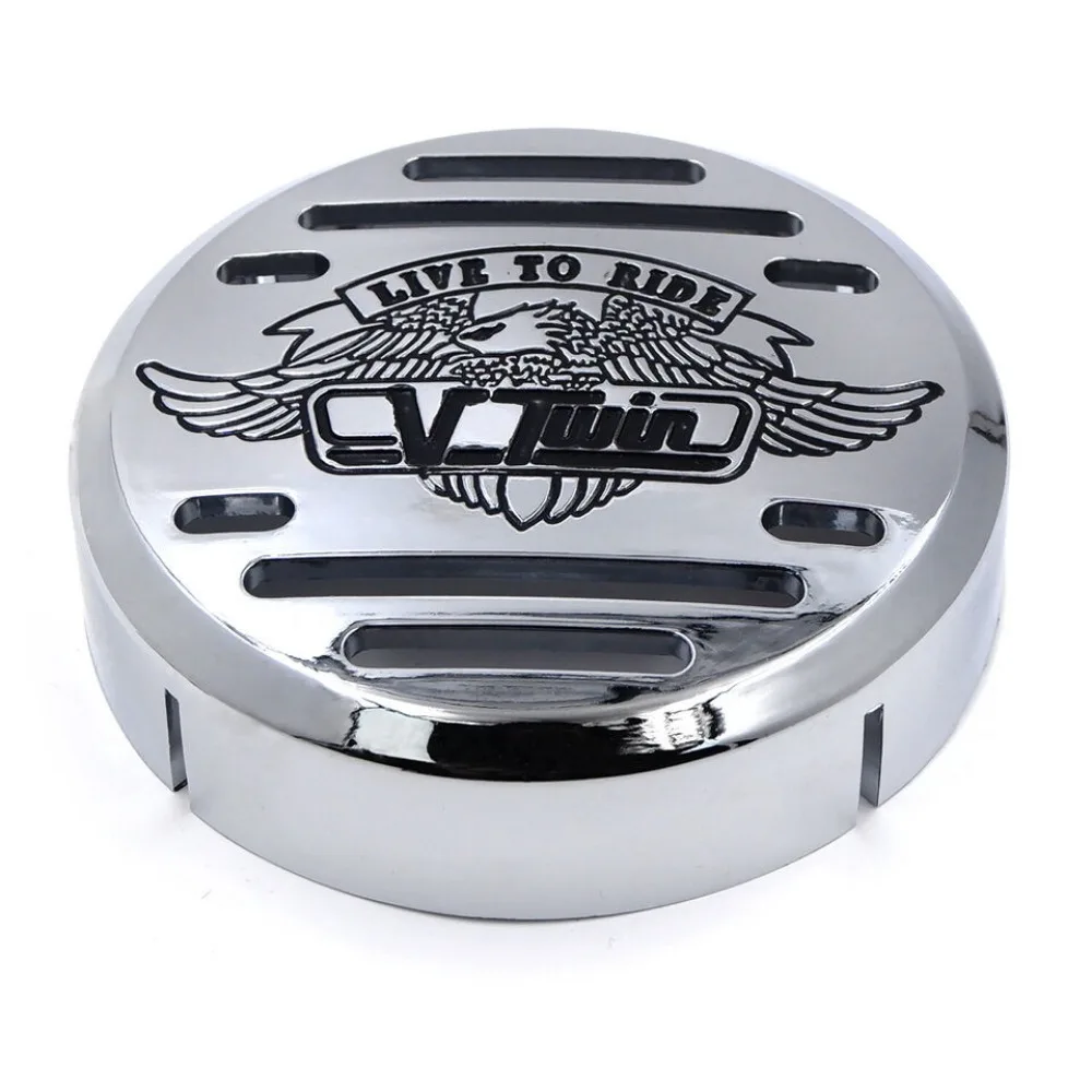 V-Twin Horn Cover for Kawasaki Vulcan 800 Yamaha V-Star 650 1100 Classic Silverado Chrome/Black Aftermarket Motorcycle Accessory