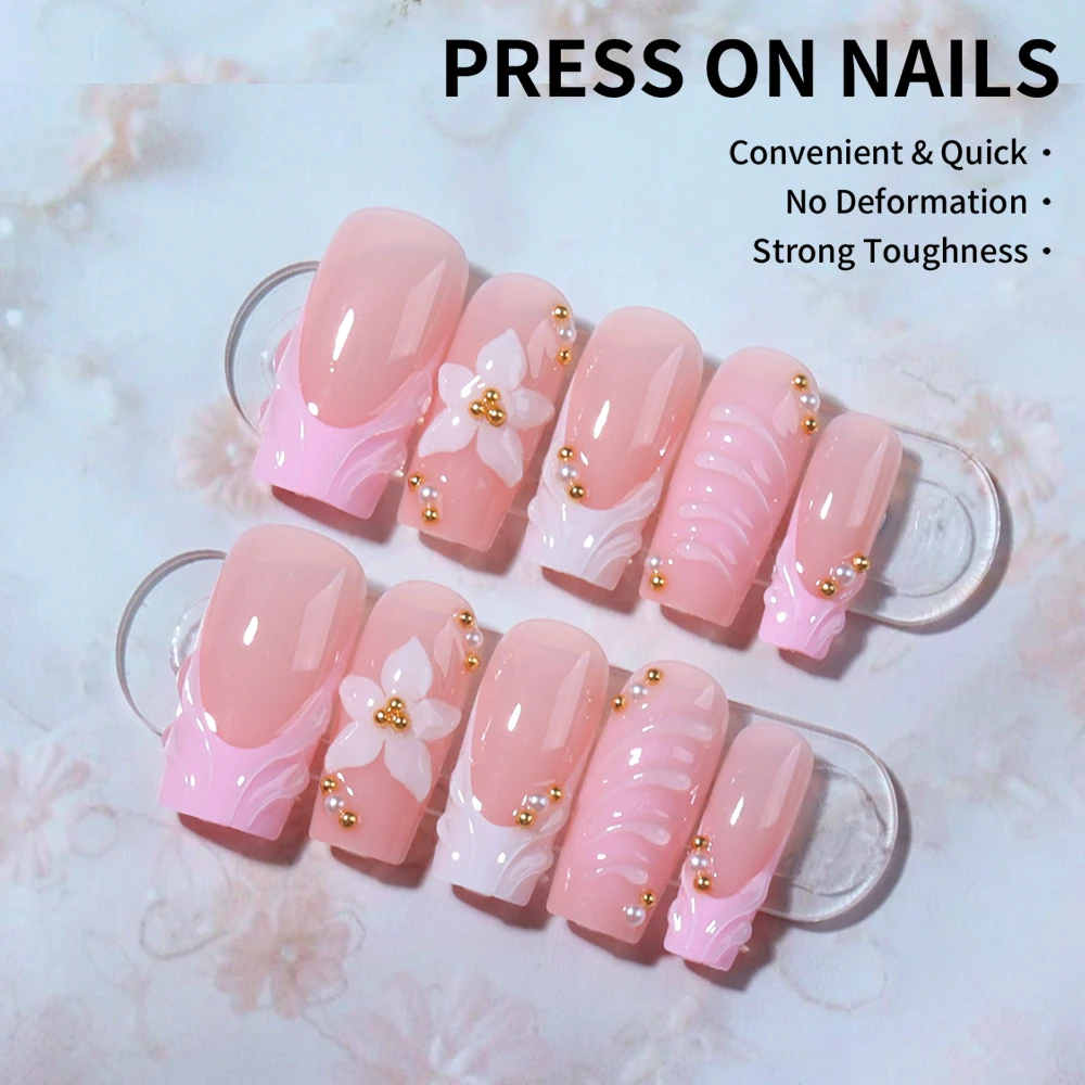 24 pièces par boîte. Ongles pr - Pressed Flower Art avis et prix