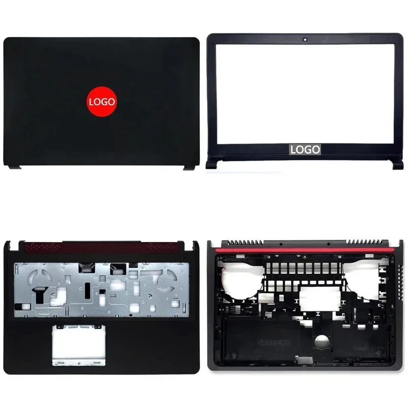 For Dell Inspiron 15 7557 7559 5577 5576 Laptop LCD Back Cover Front Bezel Upper Palmrest Bottom Base Case Keyboard Hinges