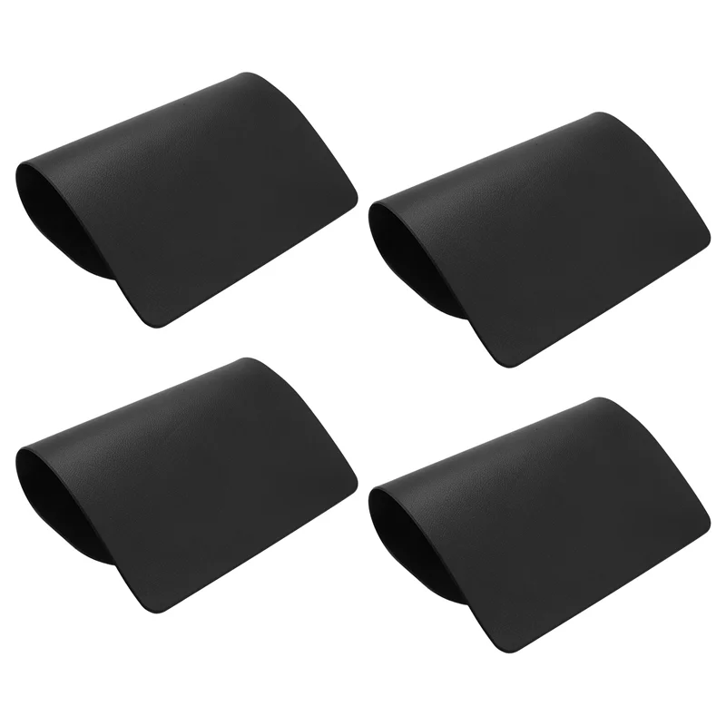 Artificial leather placemat 4PCS Heat- Placemats Artificial Leather Placemats Waterproof Non-Slip Washable Kitchen Placemats (Bl