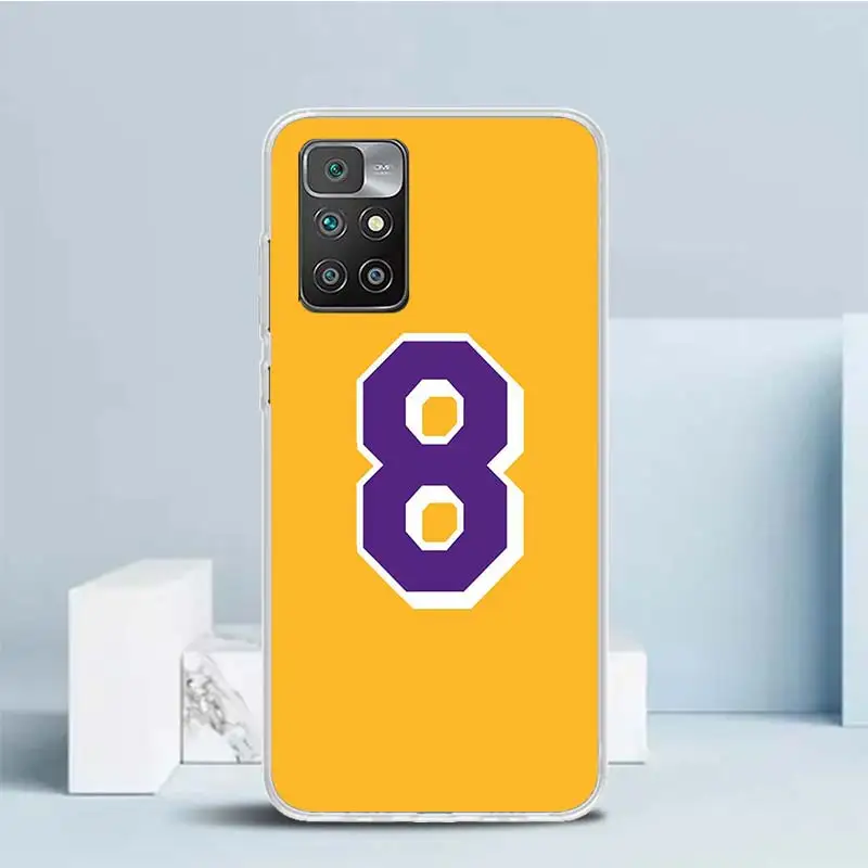 Basketball 23 24 Number Soft Cover for Redmi 12 12C 10 10A 10C 9 9A 9C 9T Print Phone Case 8 8A 7 7A K20 6 Pro 6A S2 K40 Pattern