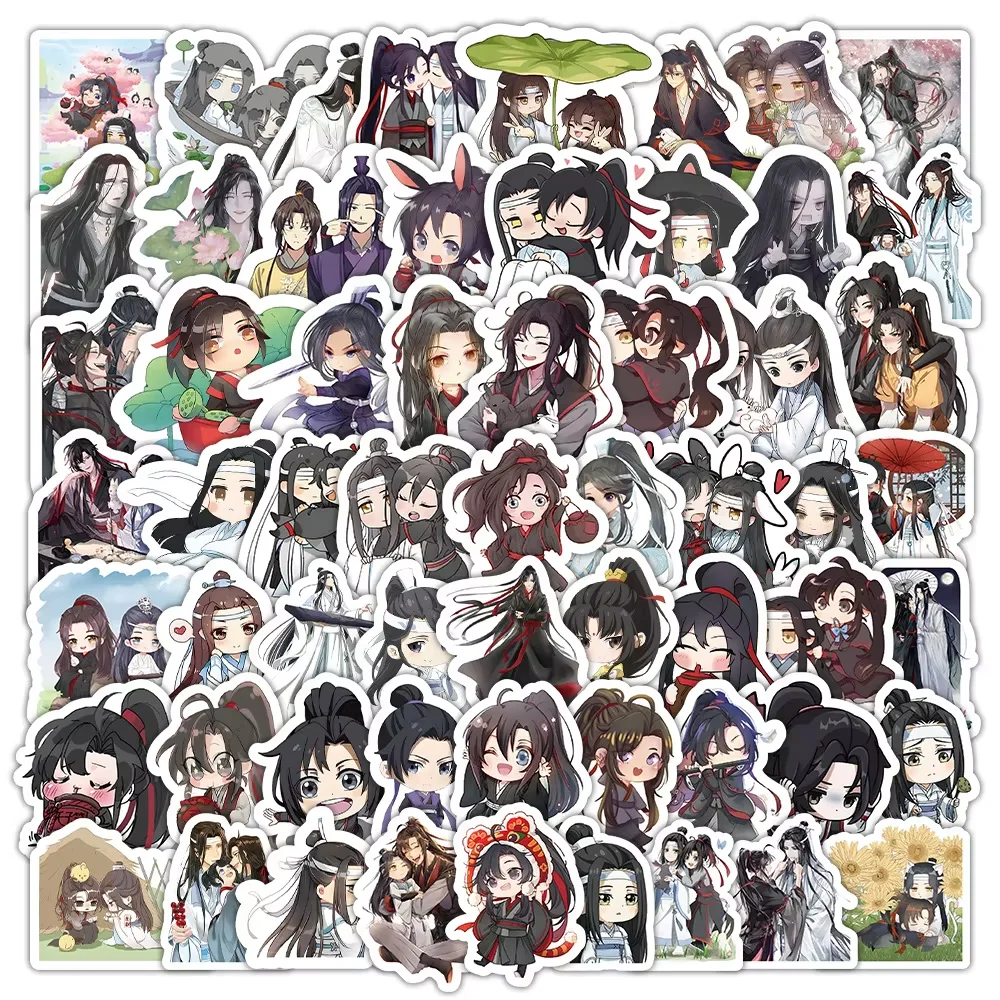 103 قطعة ملصقات الجامح الكرتون تشن تشينغلينغ ملصق الديكور مذكرات حقيبة الكمبيوتر المحمول مو داو زو شي الشارات