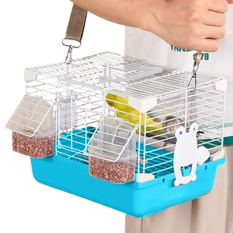 

Parakeet Cage Portable Travel Carrier Cage With Removable Tray And Handle Pet Supplies For Avian Veterinary Visits
