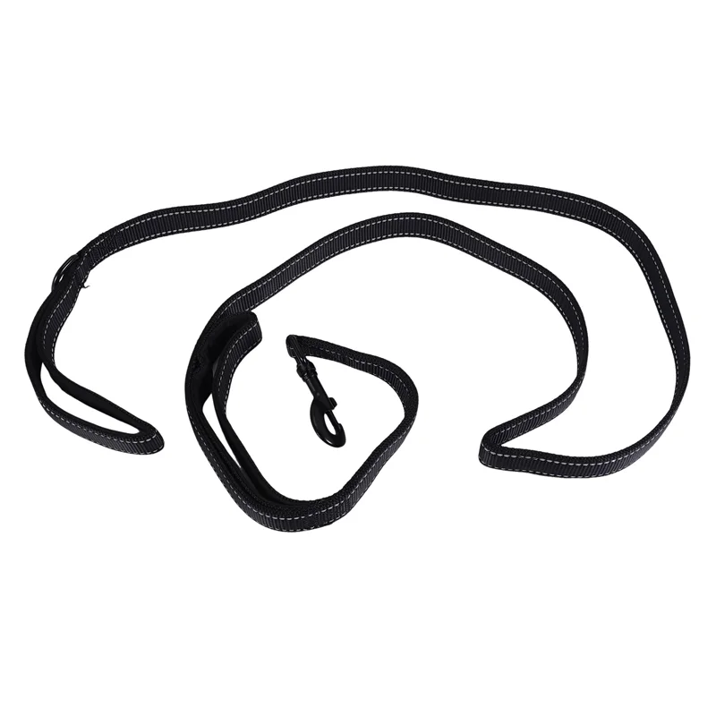 ABEZ Reflective Dog Leash 6Ft Long,Traffic Padded Two Handle ,Double Handles Lead For Training Control - Handle Leashes For Larg