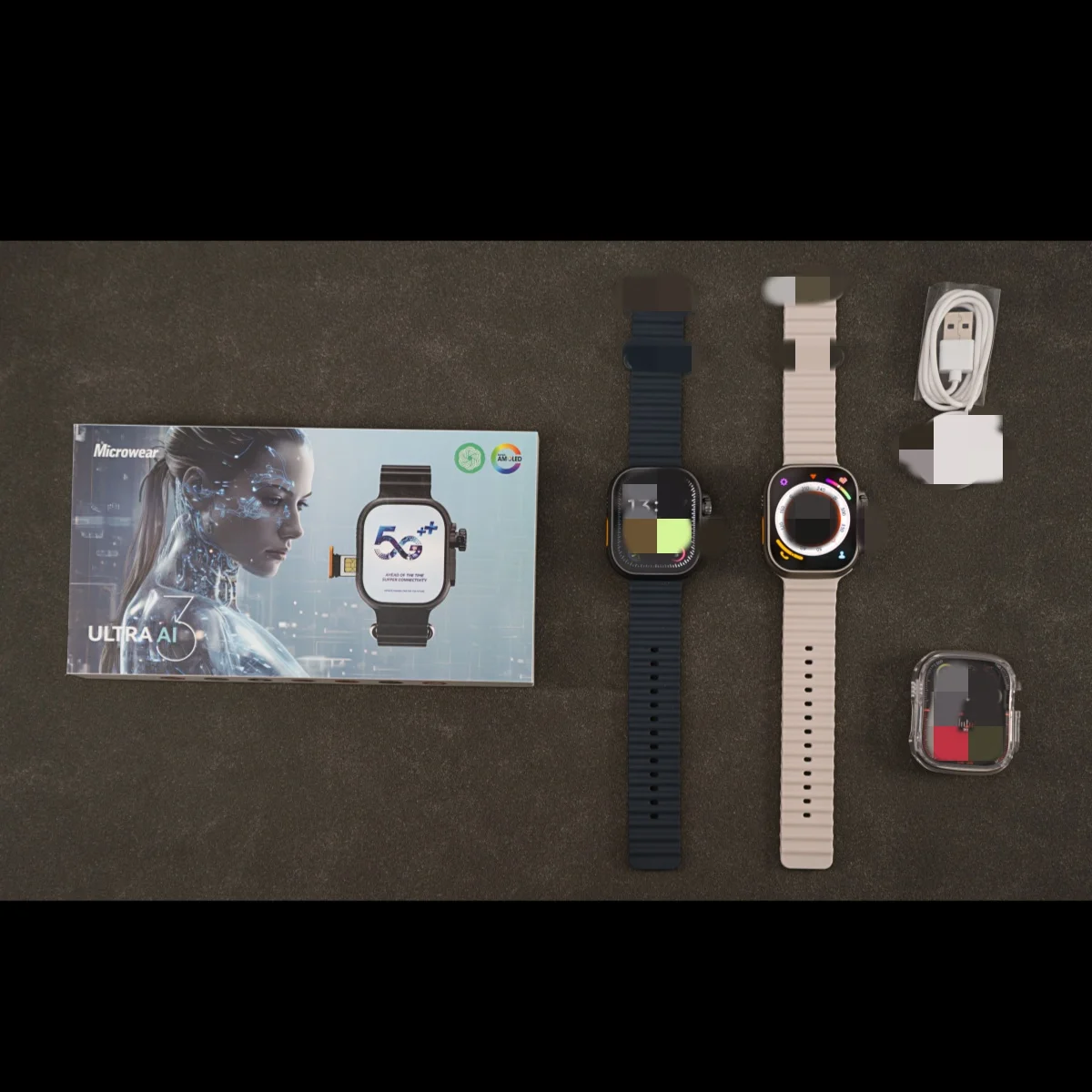 ميكرووير الترا Ai3 ساعة ذكية 5G 180 ° كاميرا دوارة Google Play GPS WIFI 2.2 بوصة Amoled HD Display 4G Calling ساعة ذكية للرجال #5