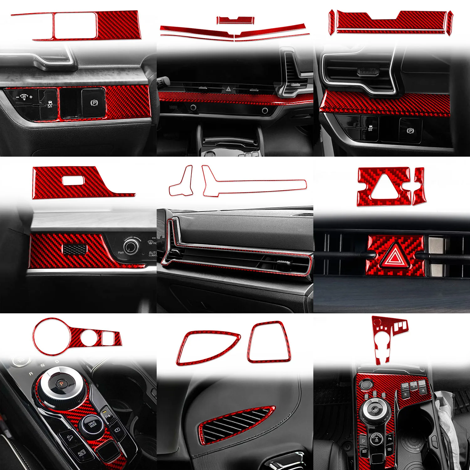 LHD! for Kia Sportage NQ5 2022-2026 Car Accessories Full Interior Trim Parts Kit, Dashboard Center Console Door Panel Cover Set
