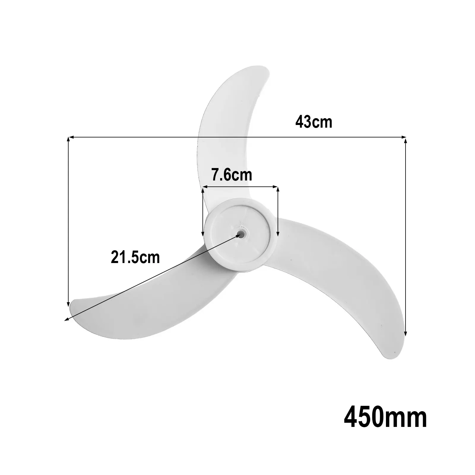 Household Electric Fan 18-Inch Fan Blade Easy Installation Efficient Airflow Lightweight PP Plastic For Floor Fans