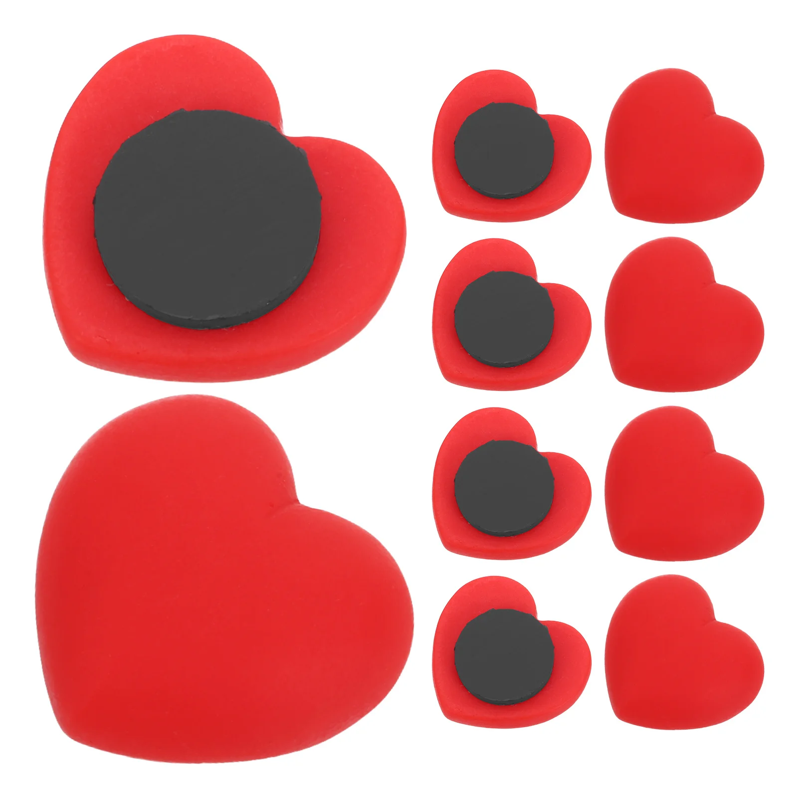 

12Pcs Cute Heart Refrigerator Magnets Red Small Decorative Fridge Stickers for Messages Notes Reminders Home Office Wall Decor