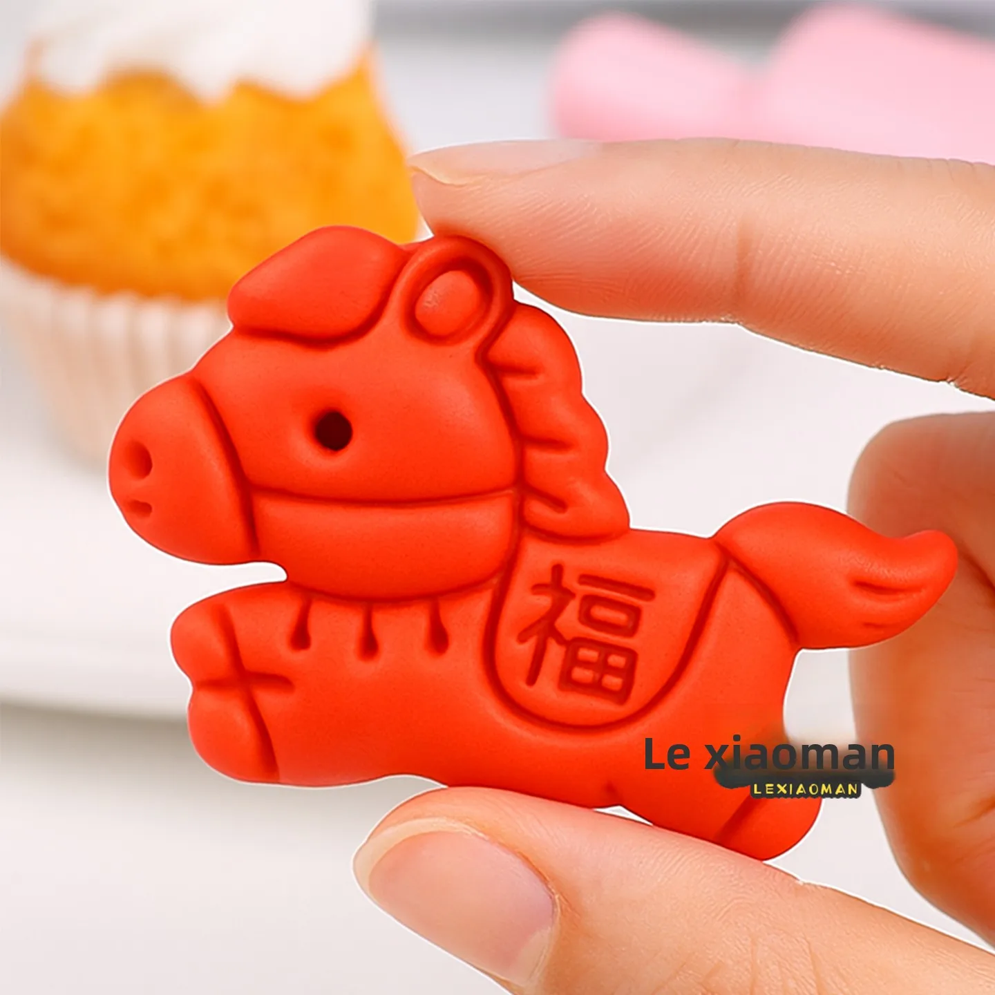 

Cartoon New Year Baking Mold Small Sted Bun Instant Wealth Patterned Dough Tool Kitchen Baking Utensils Home Cooking