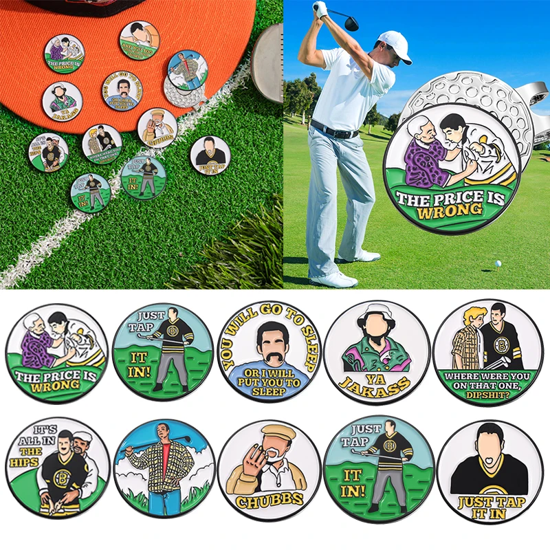Golfballkappe, magnetische Clips, Baseballmütze, dekoratives Accessoire, „Tap It In Marker“, Broschen, Anstecknadel, Geschenk für Golffreunde