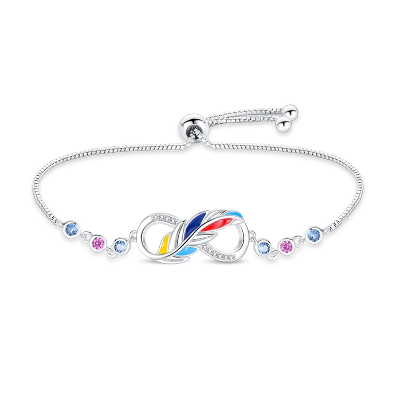 

Bracelet Silver 100% 925 Original Symphony Lucky Feather Bracelet Fit DIY Charms Birthday Jewelry Gifts 2023 Hot