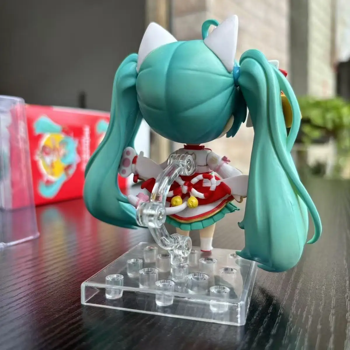 Figura de ação de anime modelo lindo Hatsune Miku Lucky Cat # 1777 Coleção Brinquedos Ornamento Presentes de Aniversário para Meninas