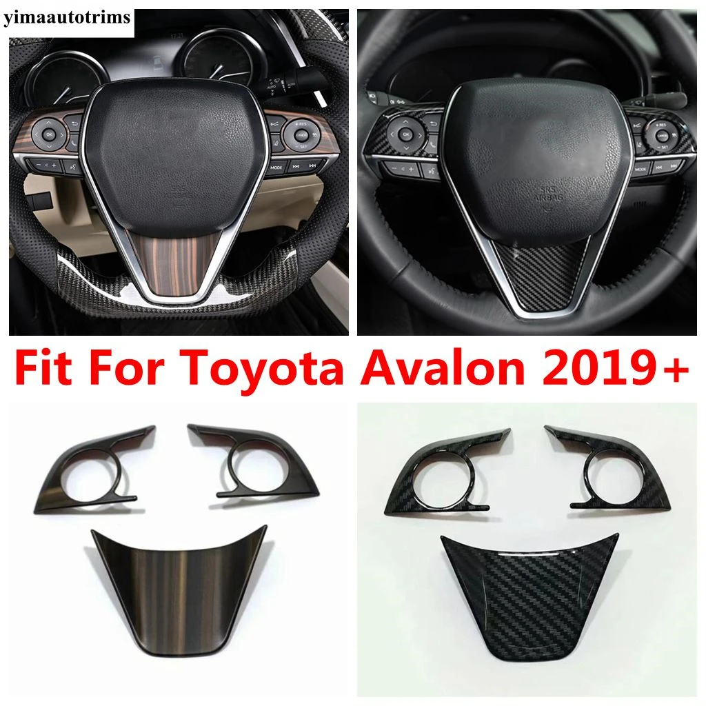 

Steering Wheel Button Frame Decoration Cover Trim For Toyota Avalon 2019 - 2022 ABS Matte / Carbon Fiber Accessories Interior