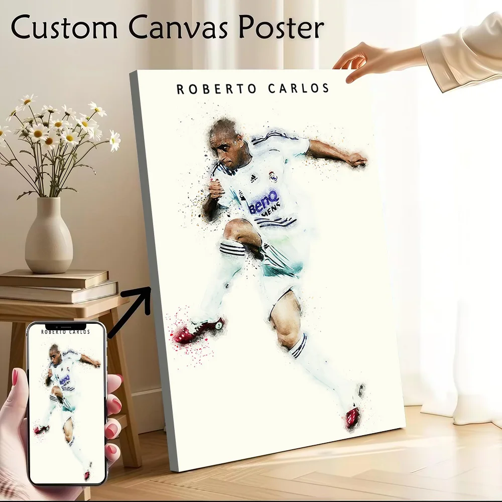 Roberto Carlos Printed Canvas Poster Custom Pictures Wall Art Canvas Painting for Living Room Decoration Gaming Home Decorations