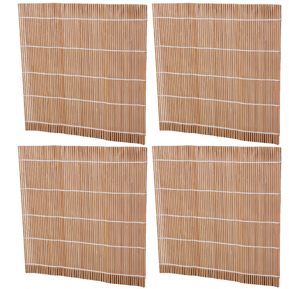 

4Pcs Bamboo Sushi Mat Spoon Rolling Maker DIY Sushi Supplies Home Party Easy Clean Kitchen Supplies