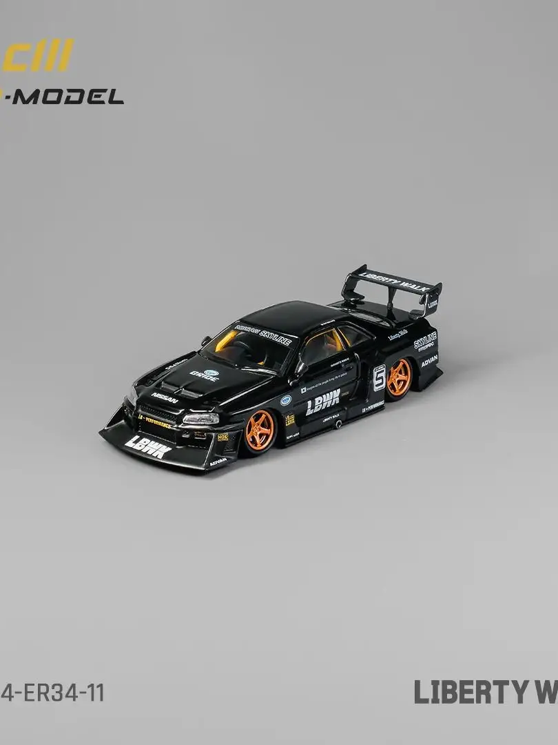 

CMModel 1/64 Diecast Nissan LBWK SuperSilhouette NO.5 Black