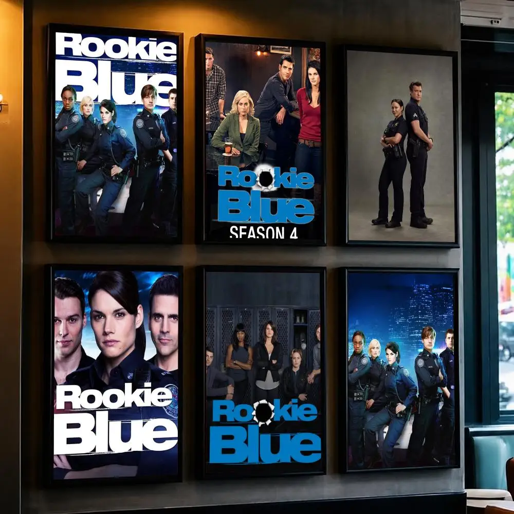 tv series R-Rookie Blue-E Poster Minimalist Wall Sticker for Cafe Office Bar Home Decor and Gift
