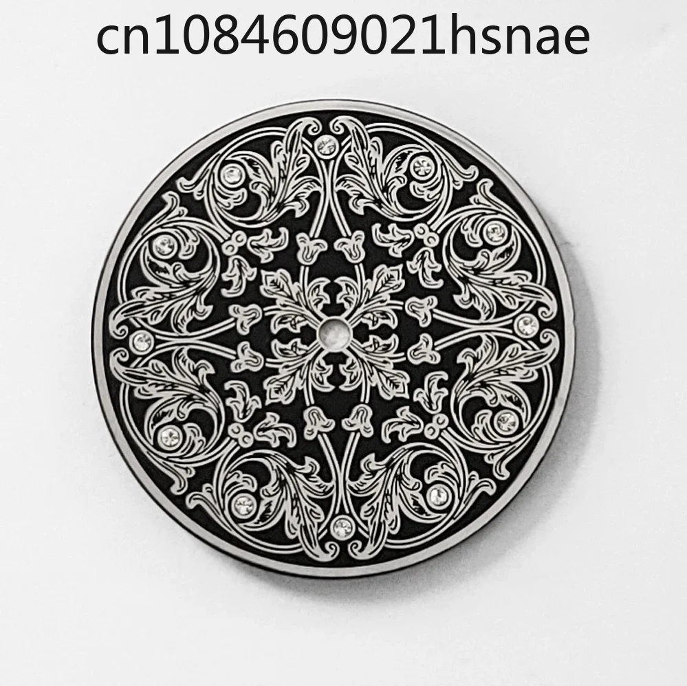 Mechanical watch manual movement dial 39mm pure engraved literal, suitable for eta6497 and ST3600 movements