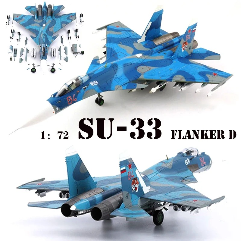 Fine HA6407 1/72 russe foutteur SU-33 D Fighter modèle Su33 Navy alliage produit fini modèle de collection