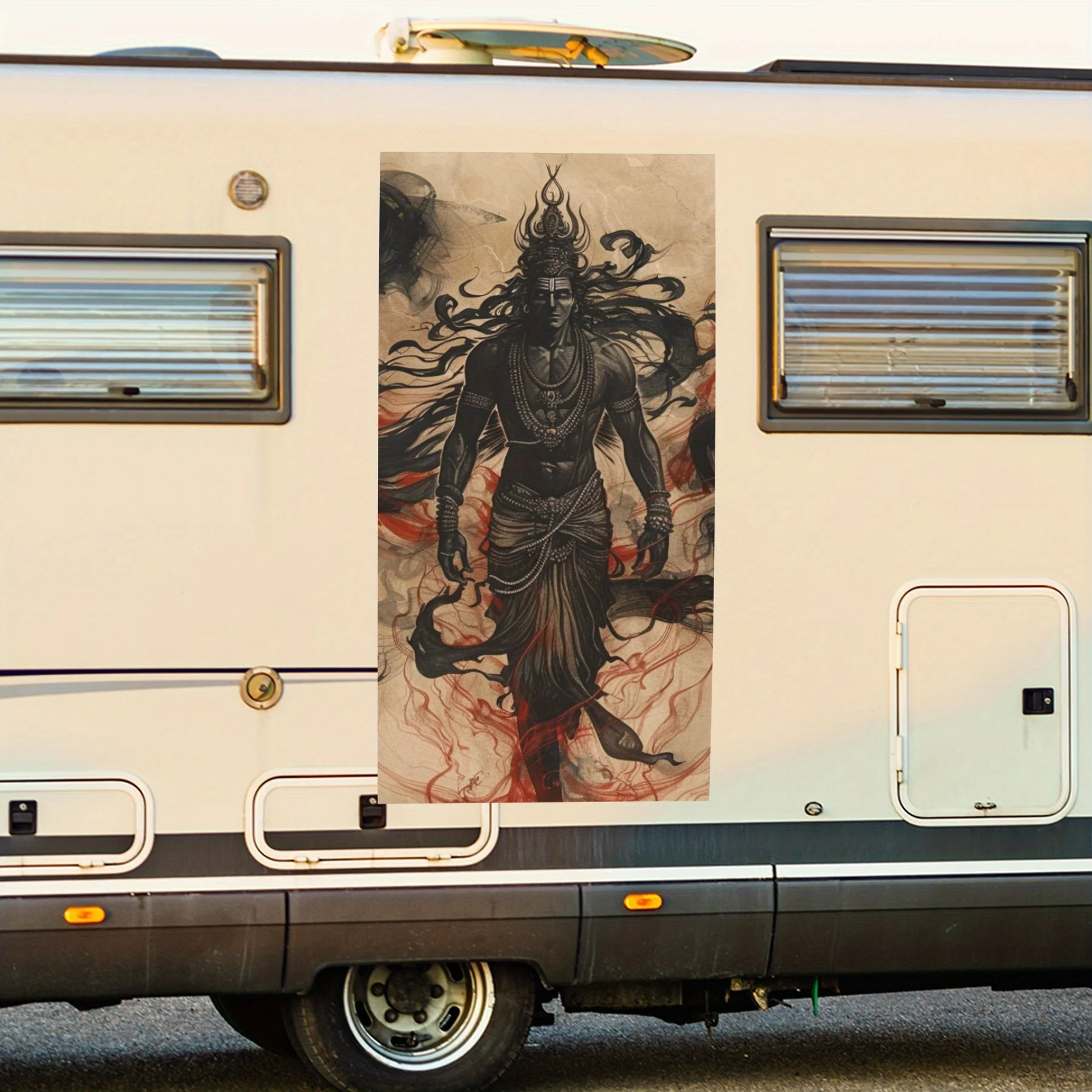 

Автомобильная наклейка Mythical God Power, виниловая наклейка на сторону моторики дома, водонепроницаемая самоклеящаяся виниловая наклейка на сторону