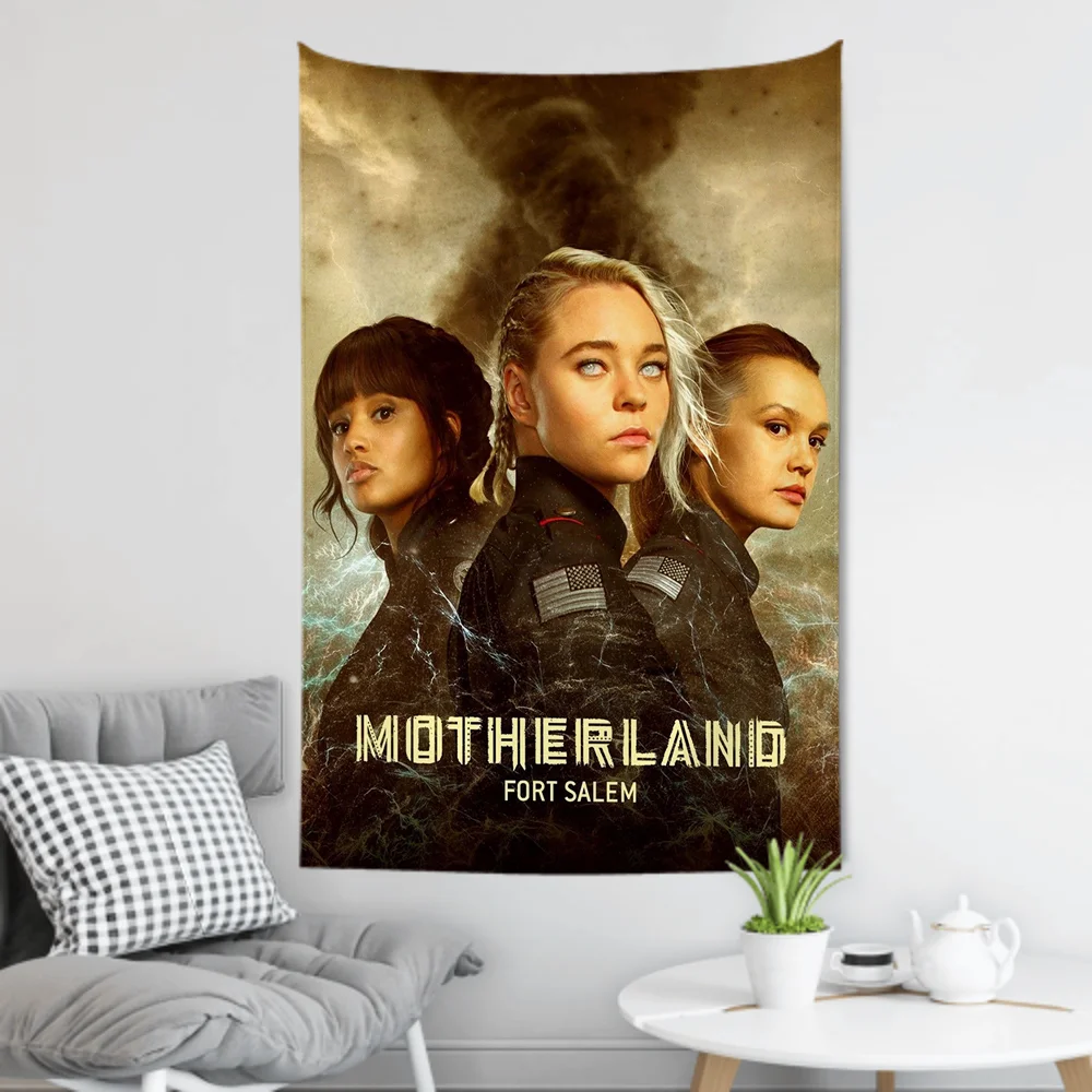 

M-Motherland Fort Salem Hot Blooded Hero Movie Гобелен Декор комнаты Настенная ткань Вечеринка Подвесной фон Декор комнаты Детская комната