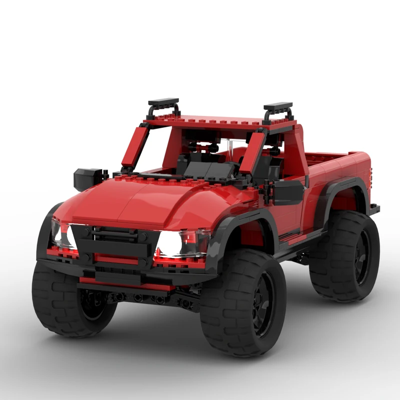 

812 шт. MOC Pick-Up Mod, обучающие строительные блоки, рождественский подарок, уникальный DIY, предназначенный для детей, творчество