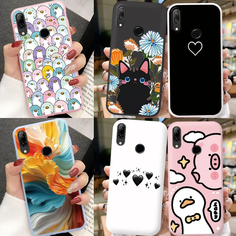 For Honor 9C Y7P Huawei Y6 Y6S Y9 Y6 Y7 Prime 8A 9 Plus Mate 20 Lite 20 P30 Pro P40 Lite E Popular Little Fat Pig Cat Phone Case