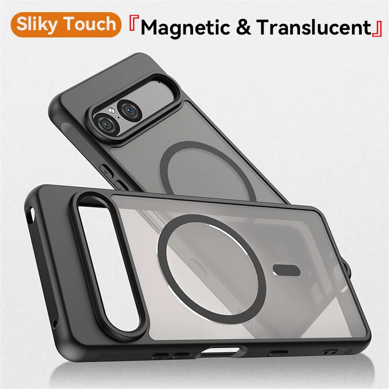 Magnetic Luxury Armor Shockproof MagSafe Phone Case For Sony Xperia 1 VII 10 VII 1VII 10VII Wireless Matte Translucent Cover view 6