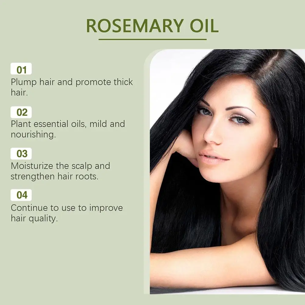 Rosemary Hair Care Essential Oil Scalp Nourishing Treatment Strengthening Smooth Shiny Hair Health Care Products