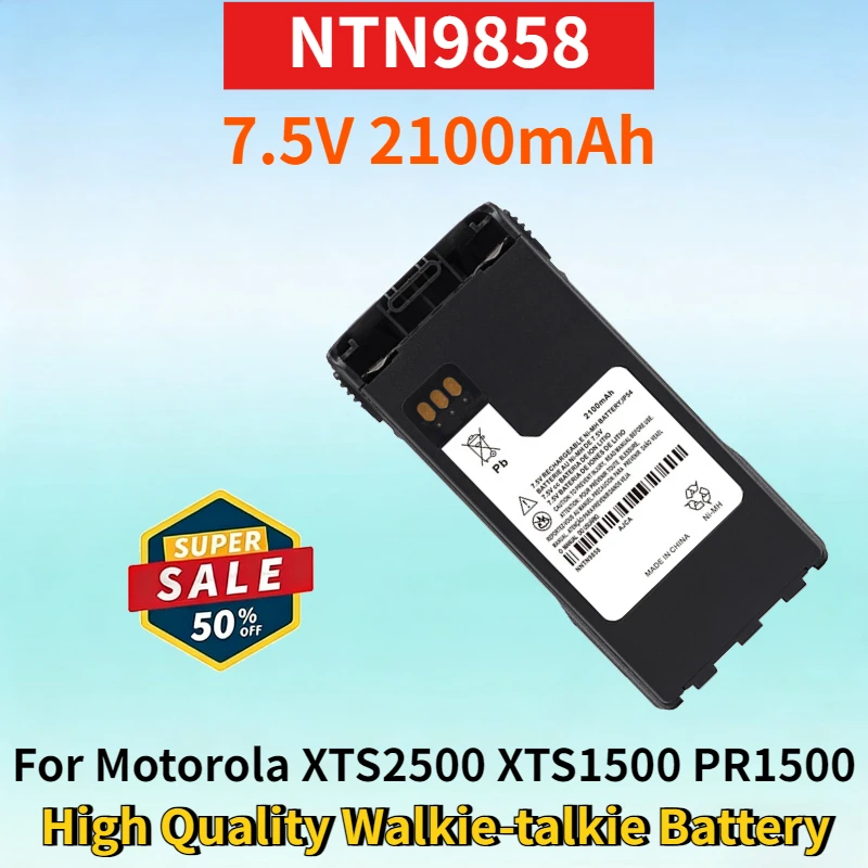 

Новая сменная Ni-MH батарея NTN9858 7.5V 2100mAh для раций Motorola XTS2500 XTS1500 PR1500 MT1500, высококачественная батарея для рации