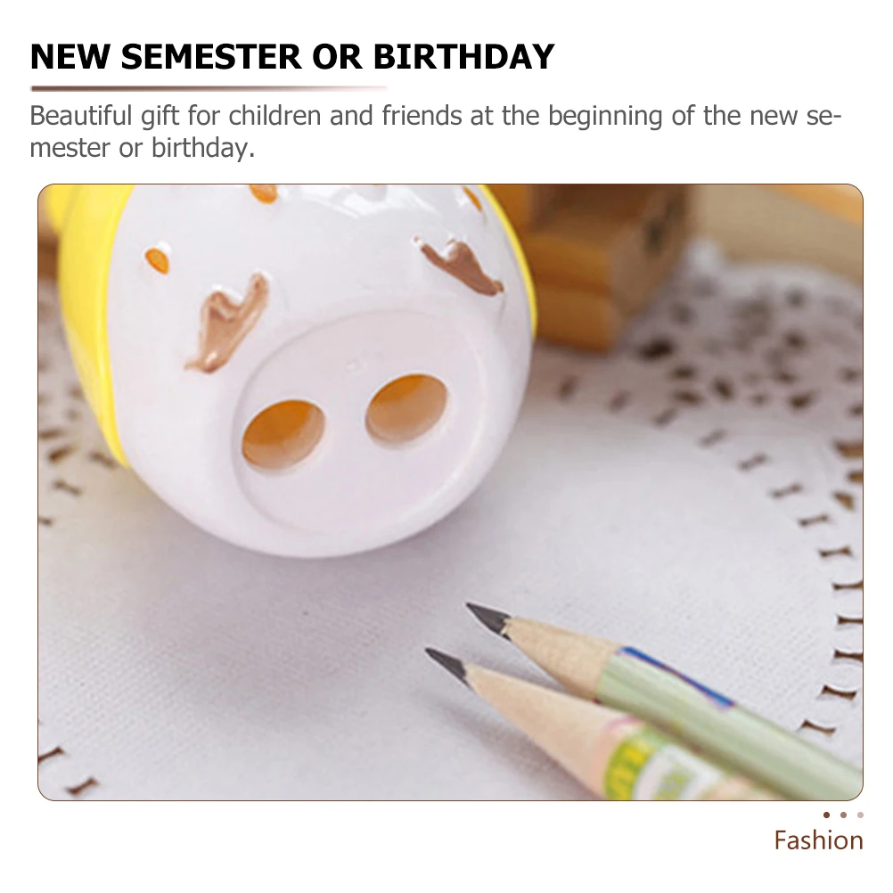 

8Pcs Pencil Sharpeners Portable Handheld Double Hole Manual Pencil Sharpeners Lightweight Office School Supplies