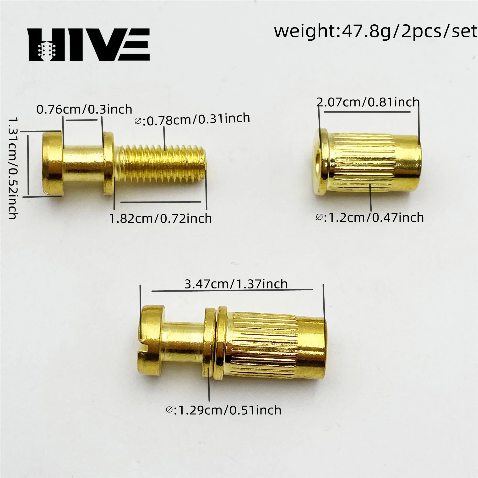 2Pcs Electric Guitar Bridge Positioning Pin Fixed Column Dual Tremolo Bridge Pull String Board Guitar Bridge Positioning Post