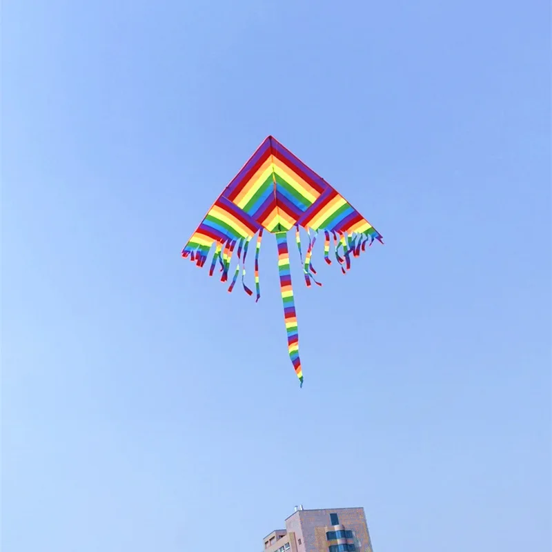 

Kite Grassland Kite Breeze to Fly Children Adult Large Color Long Tail NO String Fly Kites Gingham Outdoor Fun Sports Toys