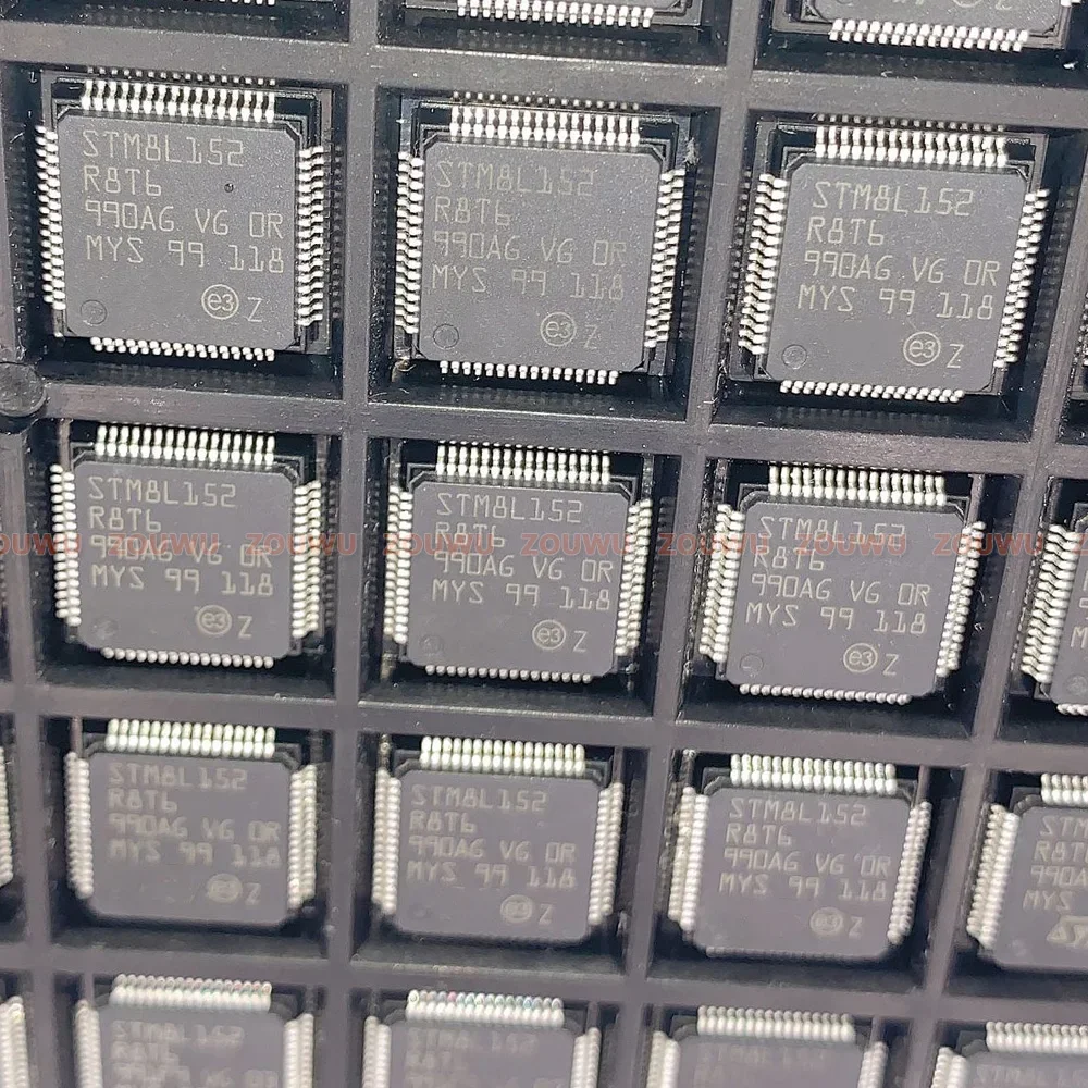 100PCS~960PCS/LOT STM8L152R8T6 STM8L152 LQFP64 Microcontroller MCU 100% original