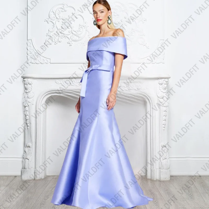 

Customized Long Elegant Mermaid Satin Mother of the Bride Dresses for Weddings Party Dress Vestidos Invitada De Boda
