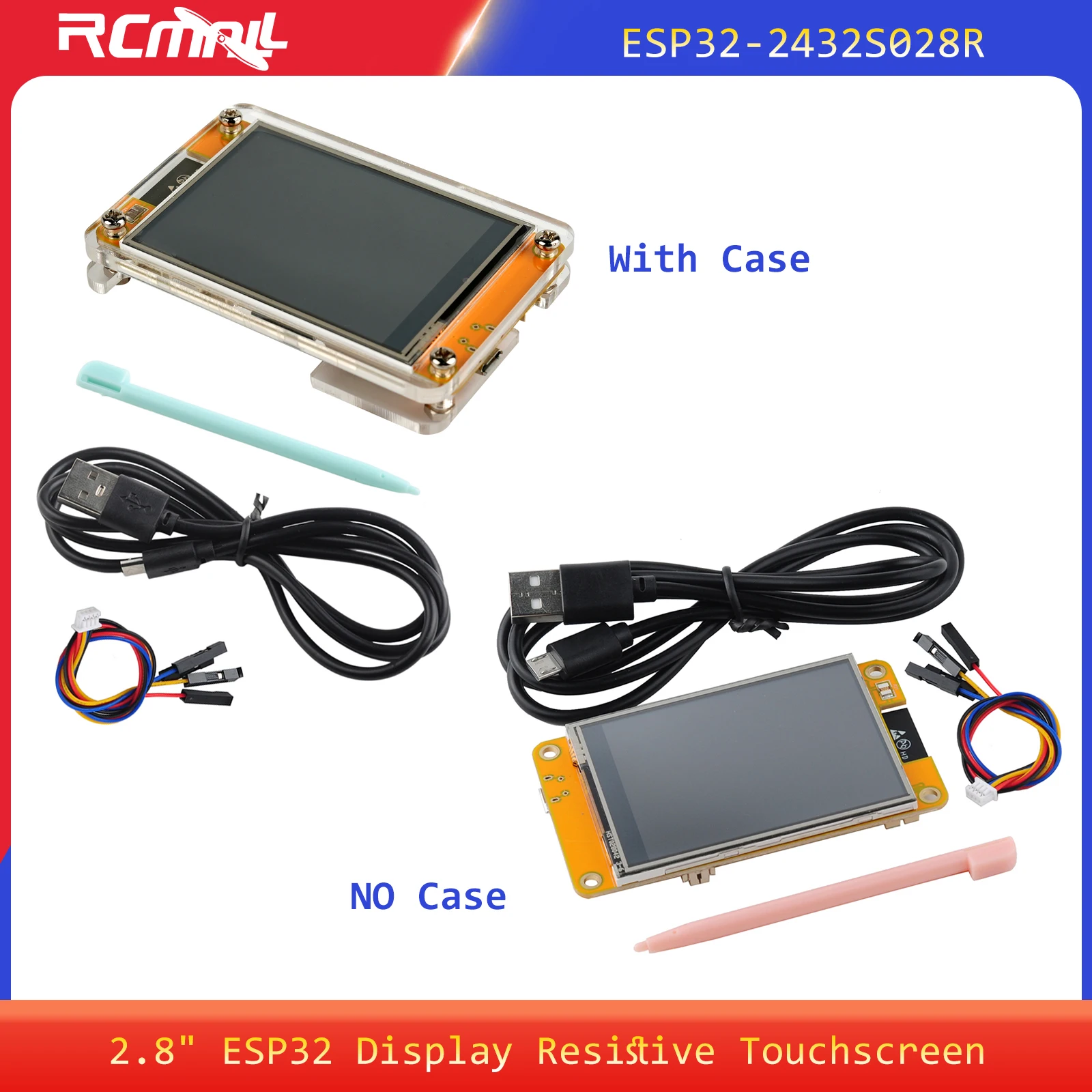 

2,8-дюймовый дисплей ESP32 ESP32-2432S028R ILI9341, резистивный сенсорный TFT ЖК-модуль ESP-WROOM-32, макетная плата для Arduino IOT
